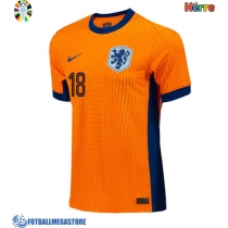 Fotballdrakt Herre Nederland Donyell Malen #18 Hjemmedrakt EM 2024 Kortermet